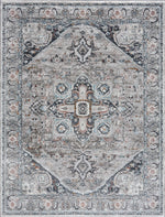 Liverpool Gray & Blue Area Rug - Decor Addict, LLC