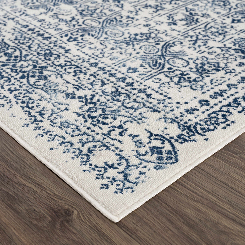 Michie Blue Area Rug - Decor Addict, LLC