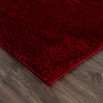 Heavenly Solid Red Plush Rug - Decor Addict, LLC