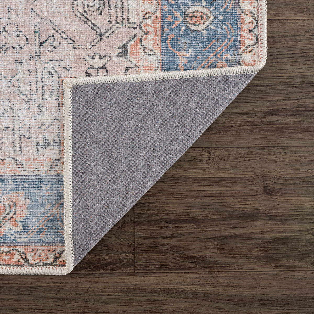 Rosman Distressed Washable Rug - Decor Addict, LLC