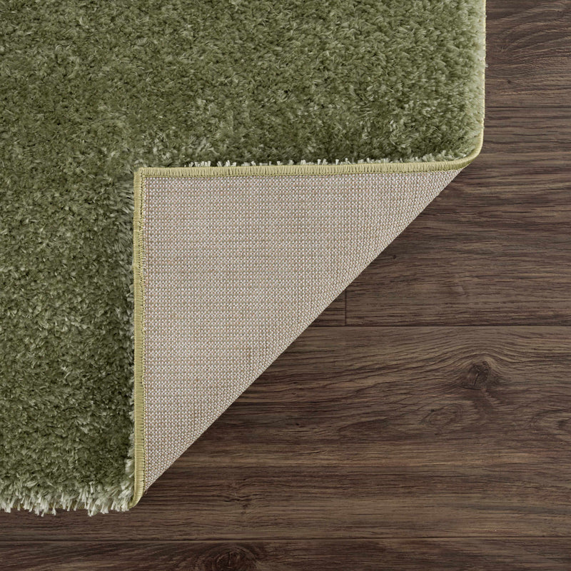 Heavenly Solid Green Plush Rug - Decor Addict, LLC