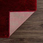 Heavenly Solid Red Plush Rug - Decor Addict, LLC