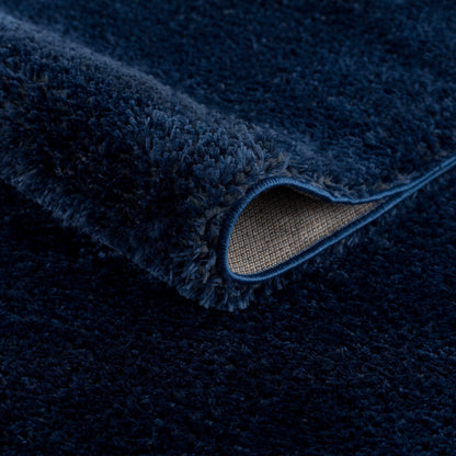 Heavenly Solid Navy Plush Rug - Decor Addict, LLC