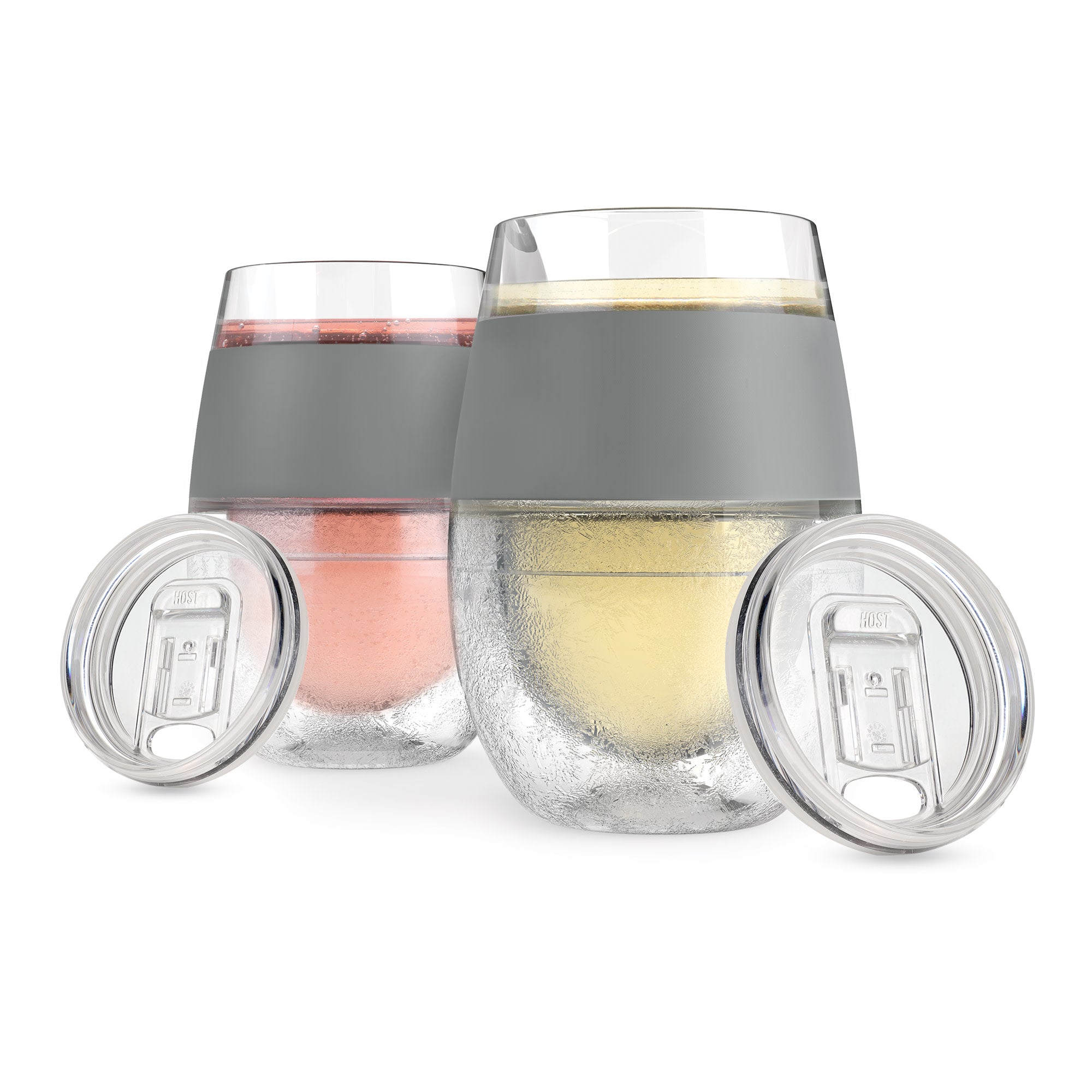 Wine FREEZE™ in Gray, Set of 2 with Lids - Decor Addict, LLC