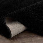 Heavenly Solid Black Plush Rug - Decor Addict, LLC