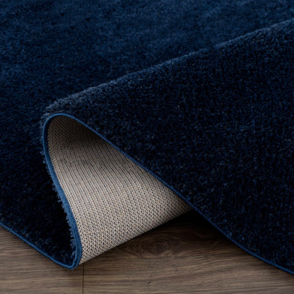 Heavenly Solid Navy Plush Rug - Decor Addict, LLC