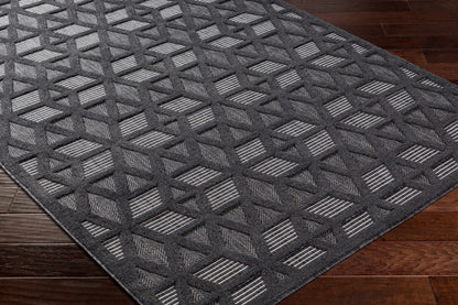 Nuri Black Outdoor Rug - Decor Addict, LLC