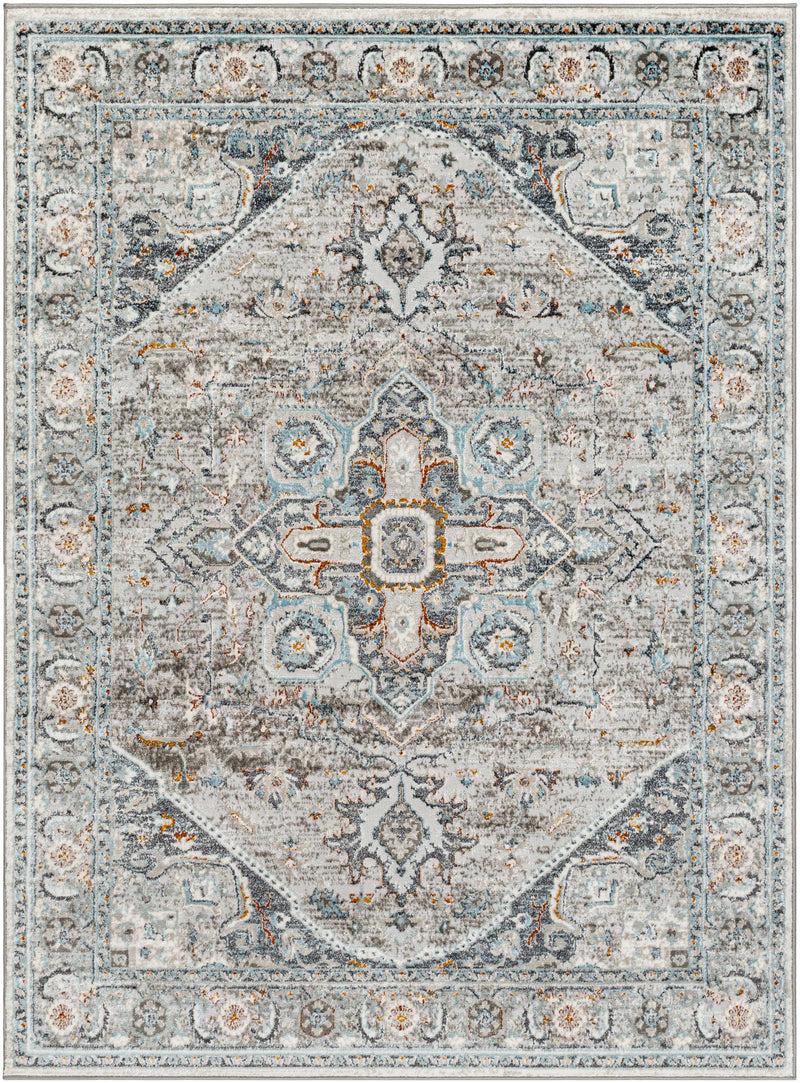 Liverpool Gray & Blue Area Rug - Decor Addict, LLC