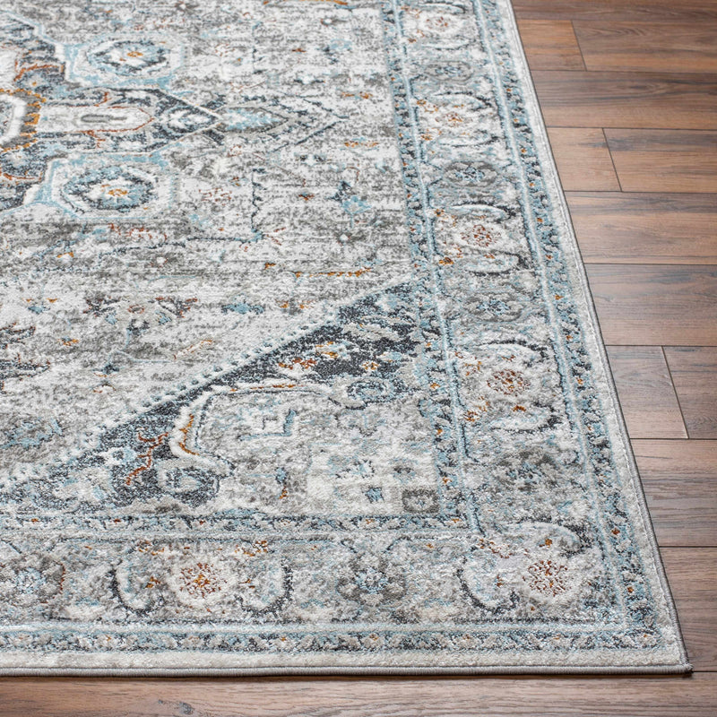 Liverpool Gray & Blue Area Rug - Decor Addict, LLC