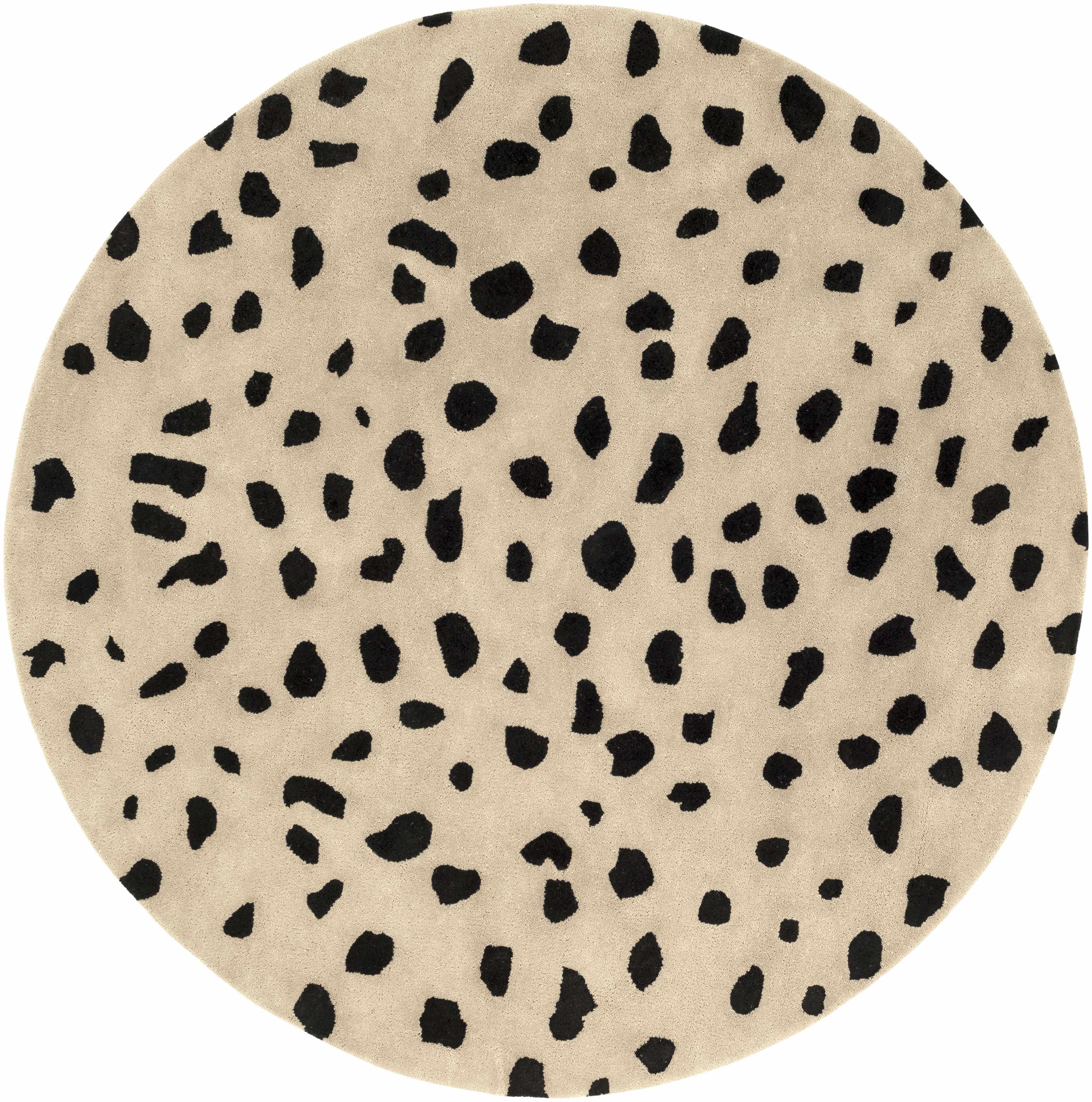 Guiseley Dalmatian Wool Area Rug - Decor Addict, LLC