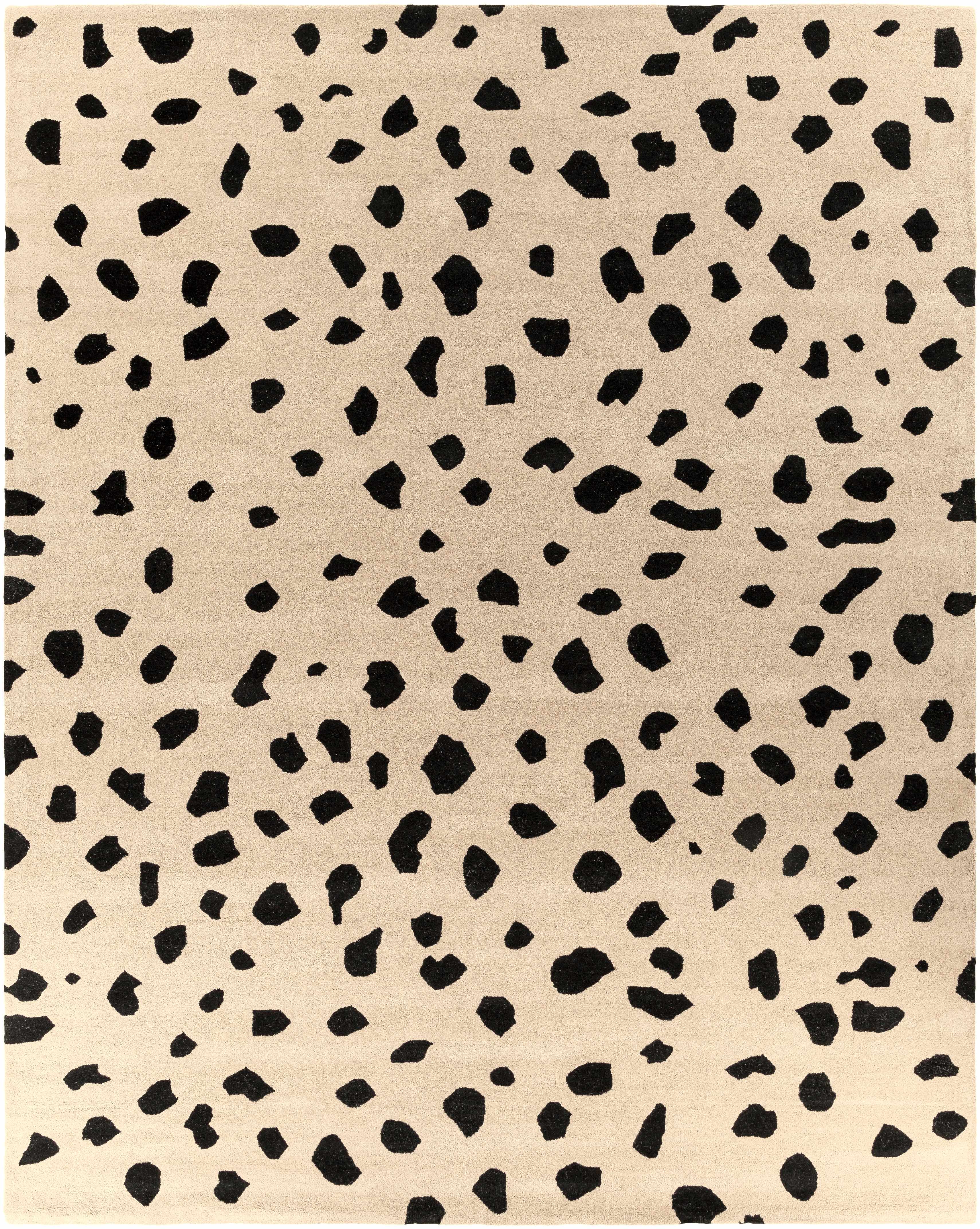 Guiseley Dalmatian Wool Area Rug - Decor Addict, LLC
