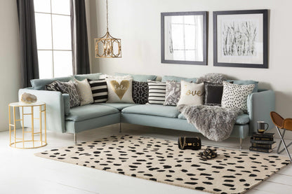 Guiseley Dalmatian Wool Area Rug - Decor Addict, LLC