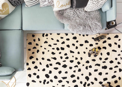 Guiseley Dalmatian Wool Area Rug - Decor Addict, LLC