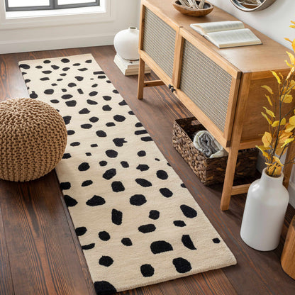 Guiseley Dalmatian Wool Area Rug - Decor Addict, LLC