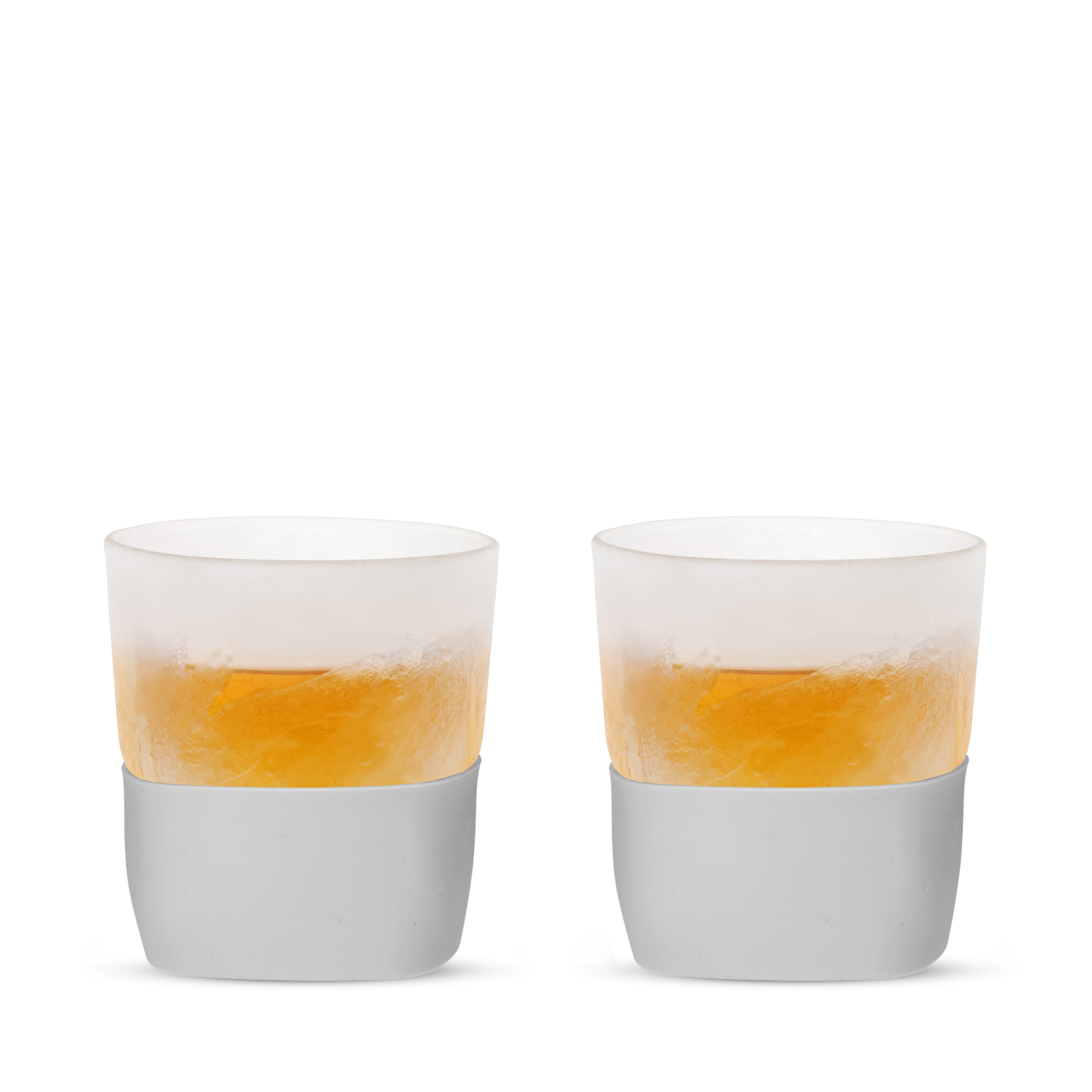Glass Whiskey FREEZE™ in Gray, Set of 2 - Decor Addict, LLC