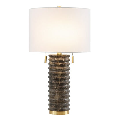 TOVA RESIN / METAL TABLE LAMP - Decor Addict, LLC
