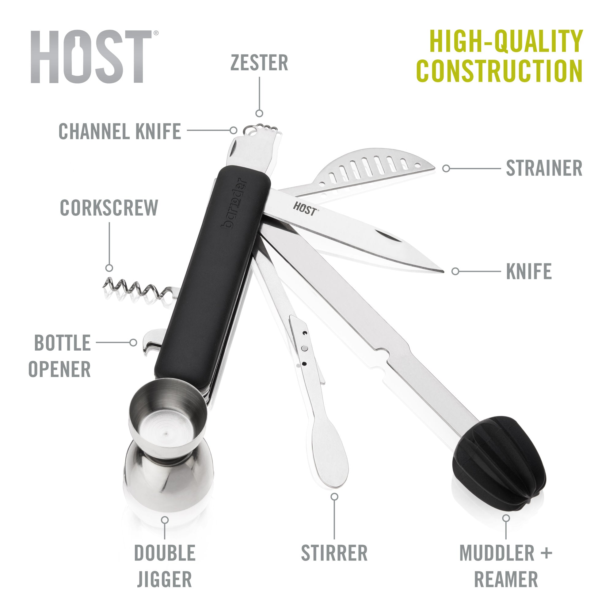 10-in-1 Bartending Tool - Decor Addict, LLC