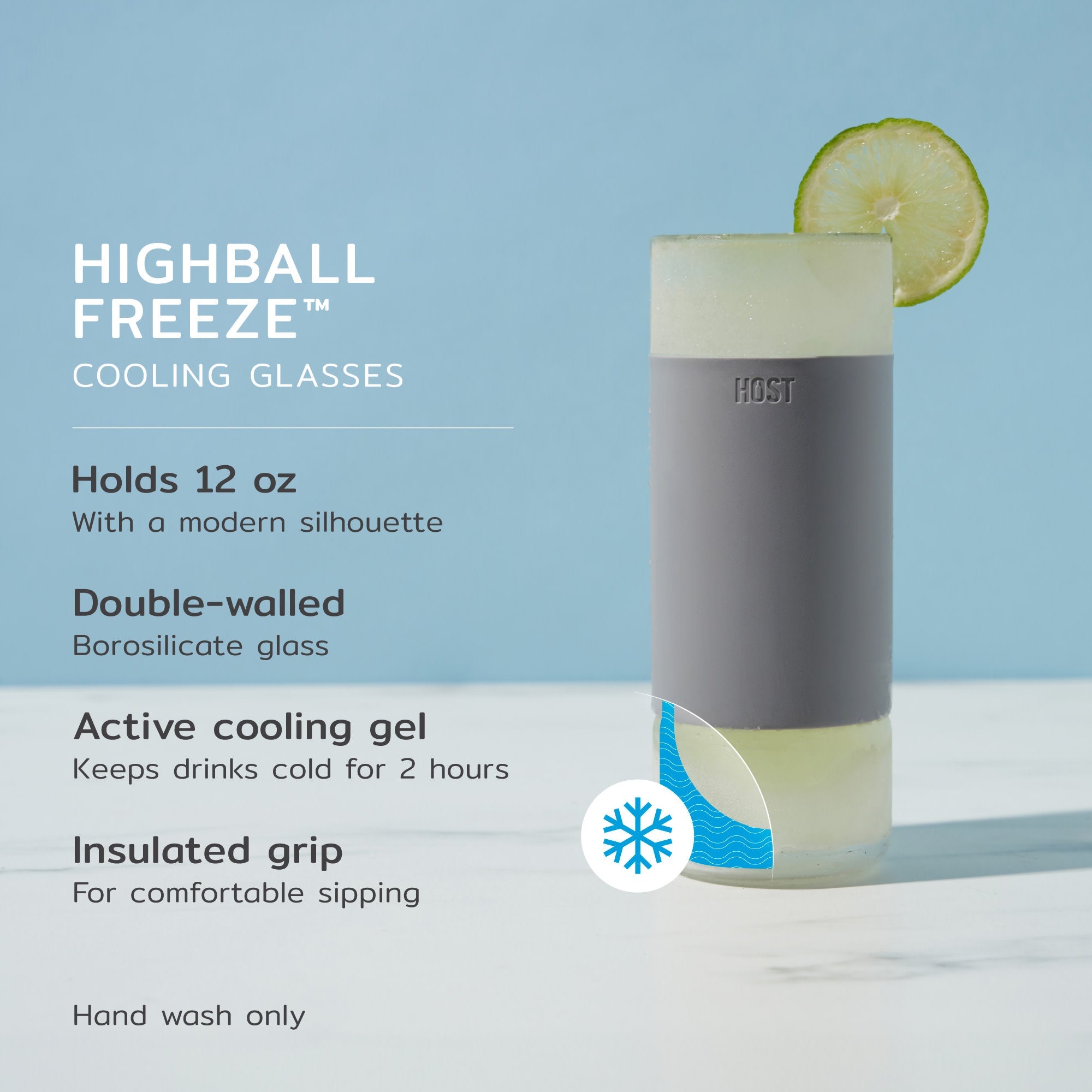 Glass Highball FREEZE Set of 2 - Thumbnail 4
