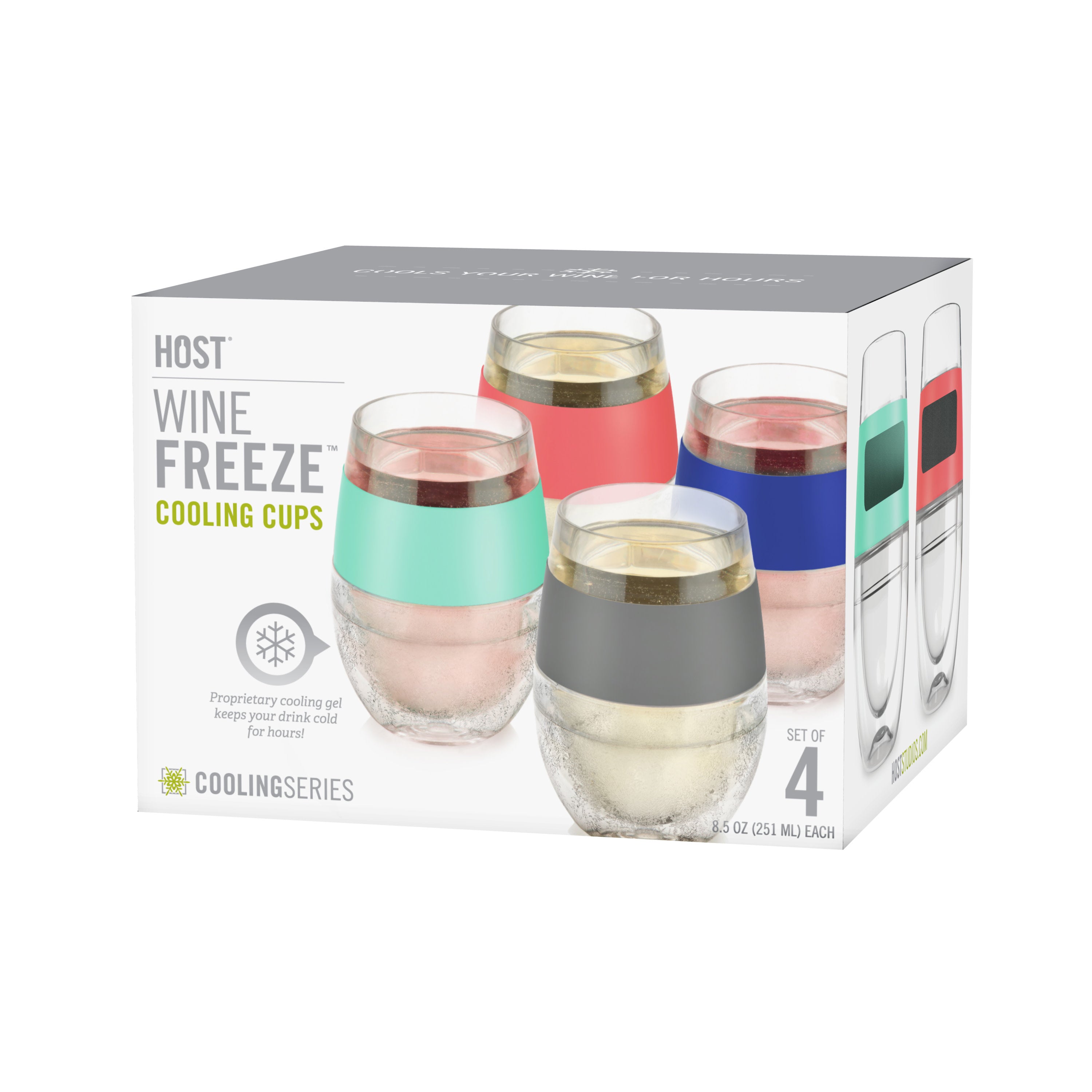 Wine FREEZE™ in Multicolor, Set of 4 - Decor Addict, LLC
