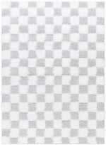 Atira Gray Checkered Area Rug