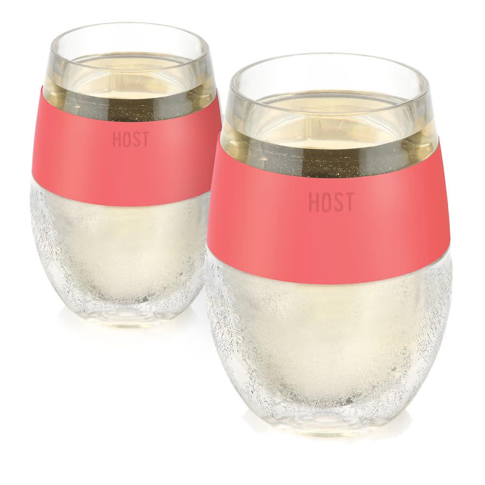 Wine FREEZE™ in Coral, Set of 2 - Decor Addict, LLC