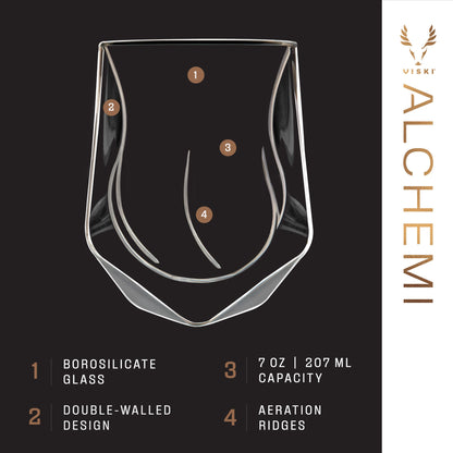 Alchemi Double-Walled Aerating Tumblers Set of 2 - Decor Addict, LLC