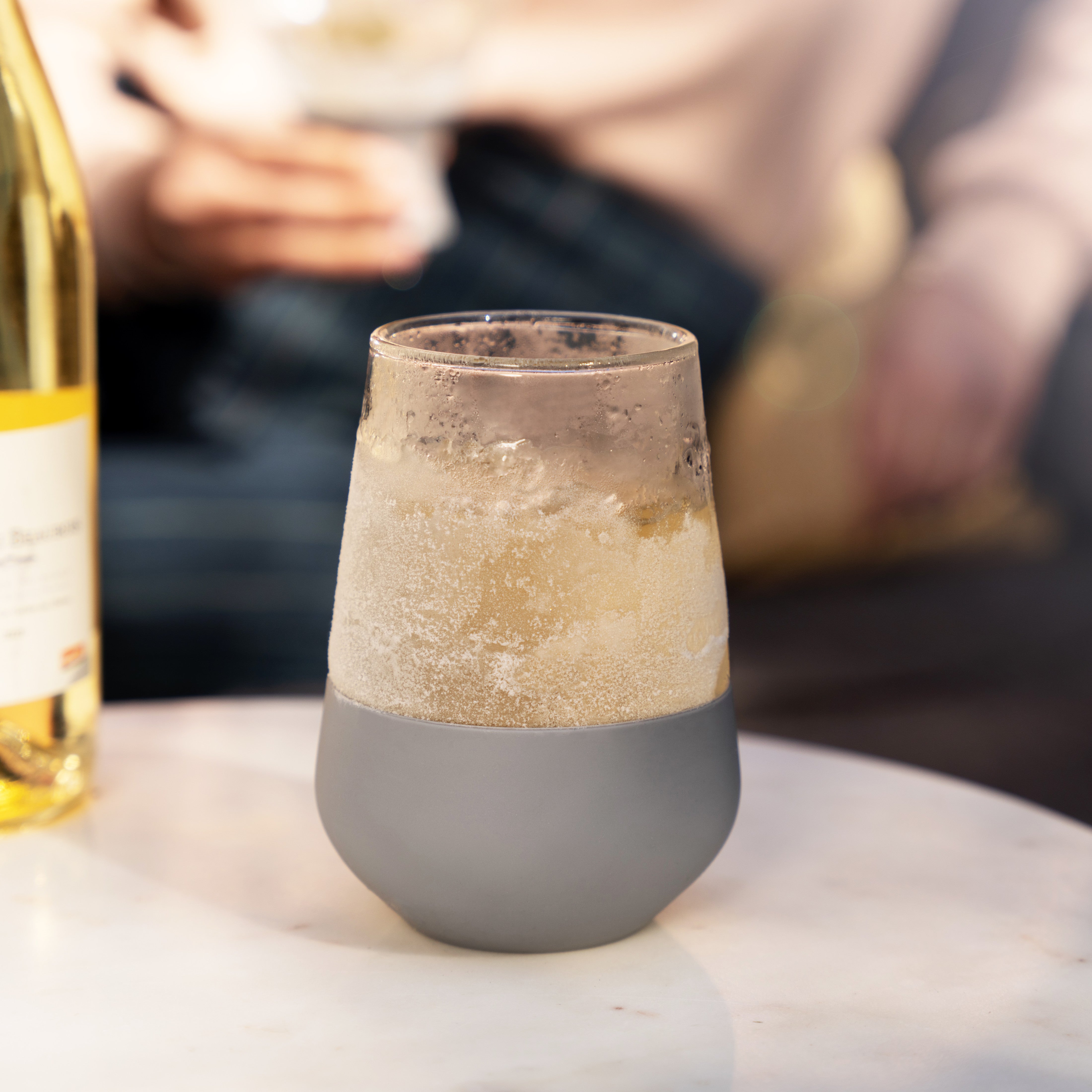 Glass Wine FREEZE™ in Gray, Set of 2 - Decor Addict, LLC