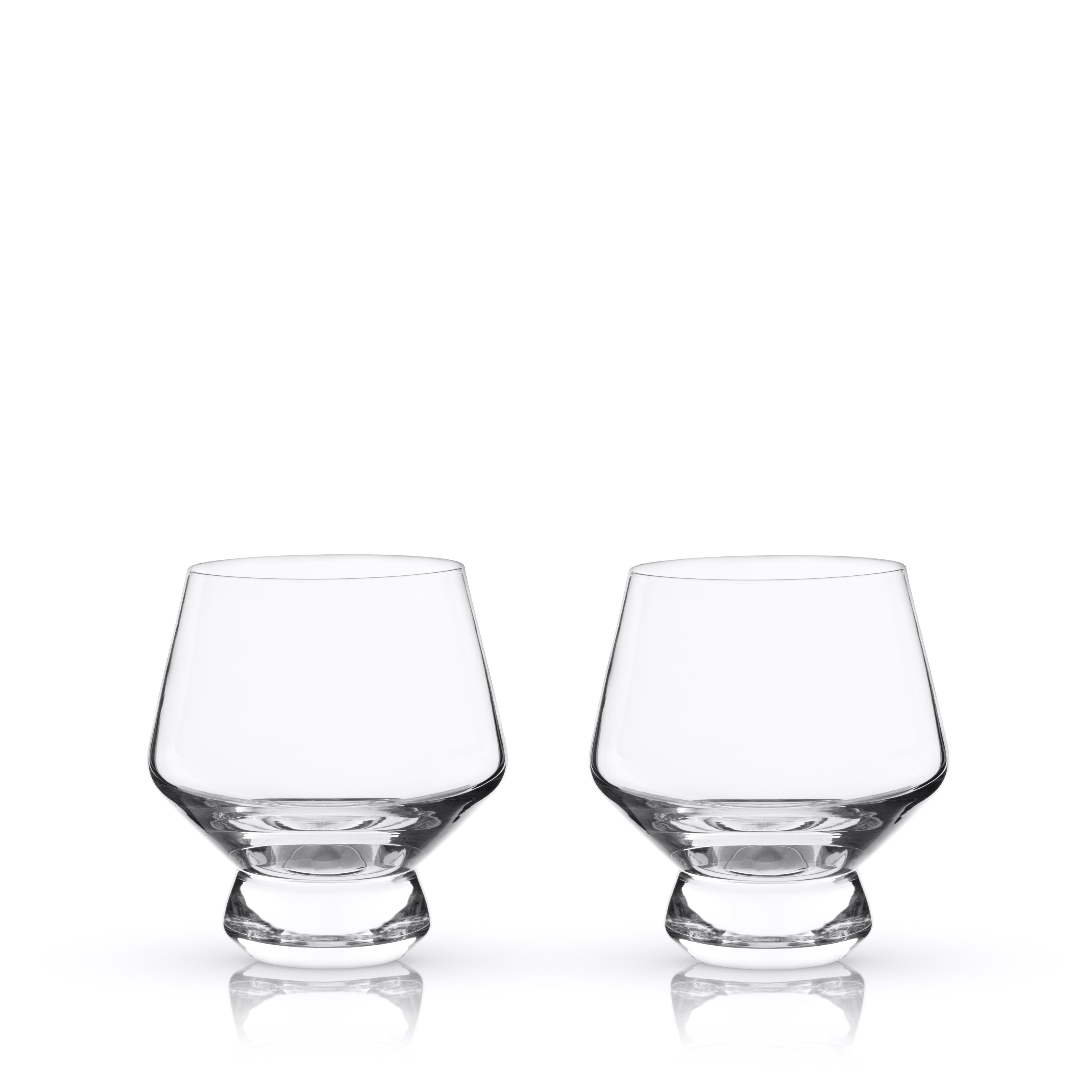 Raye Footed Crystal Punch Glasses Set of 2 - Decor Addict, LLC
