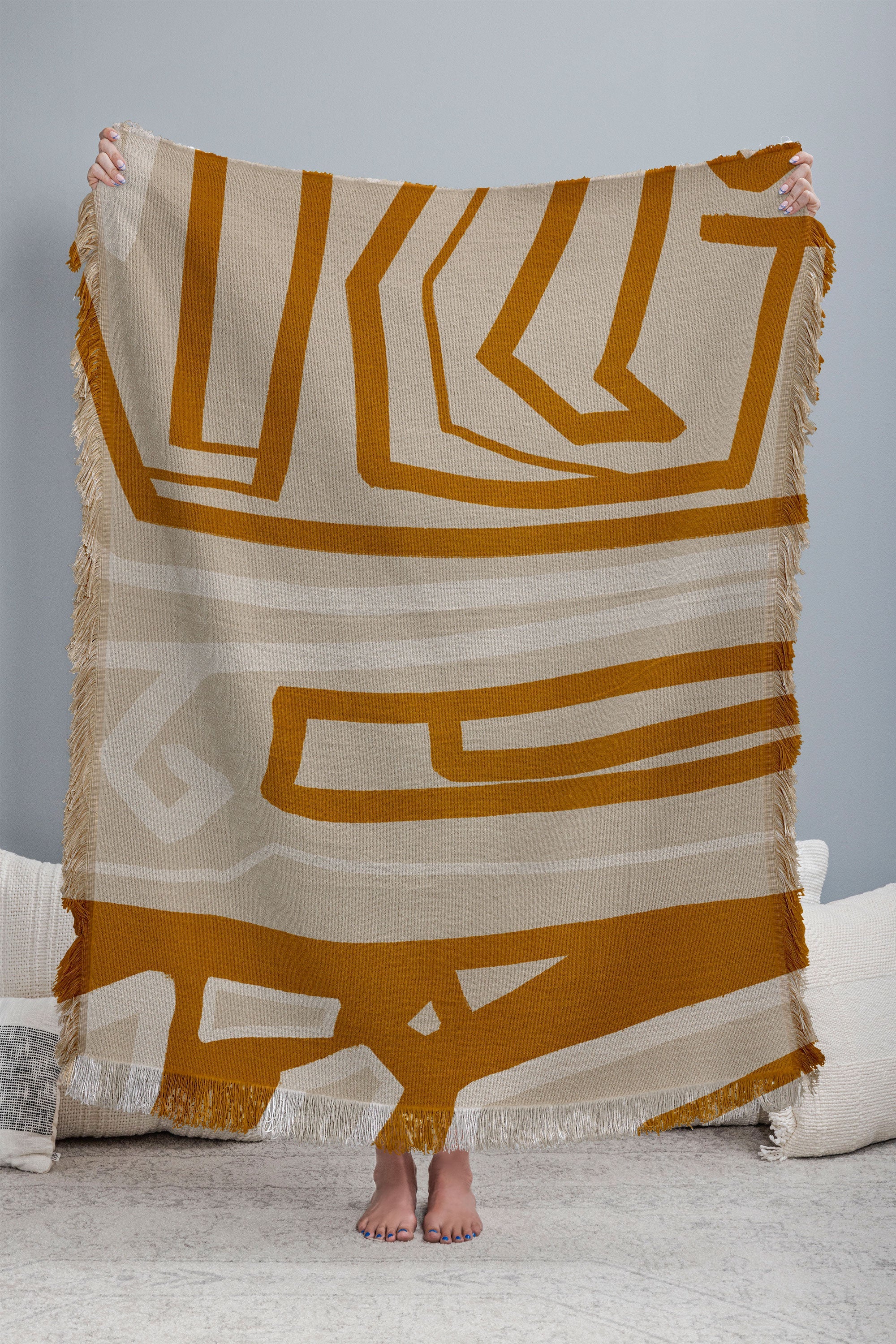 Modern Lineart 01 Viviana Gonzalez Throw Blanket - Thumbnail 2