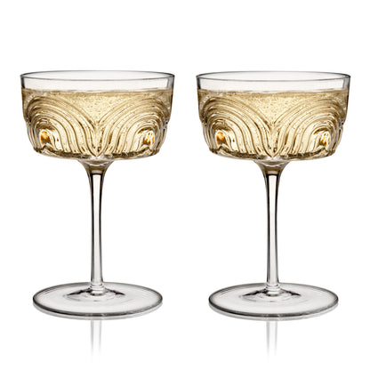 Beau Crystal Cocktail Coupes - Decor Addict, LLC