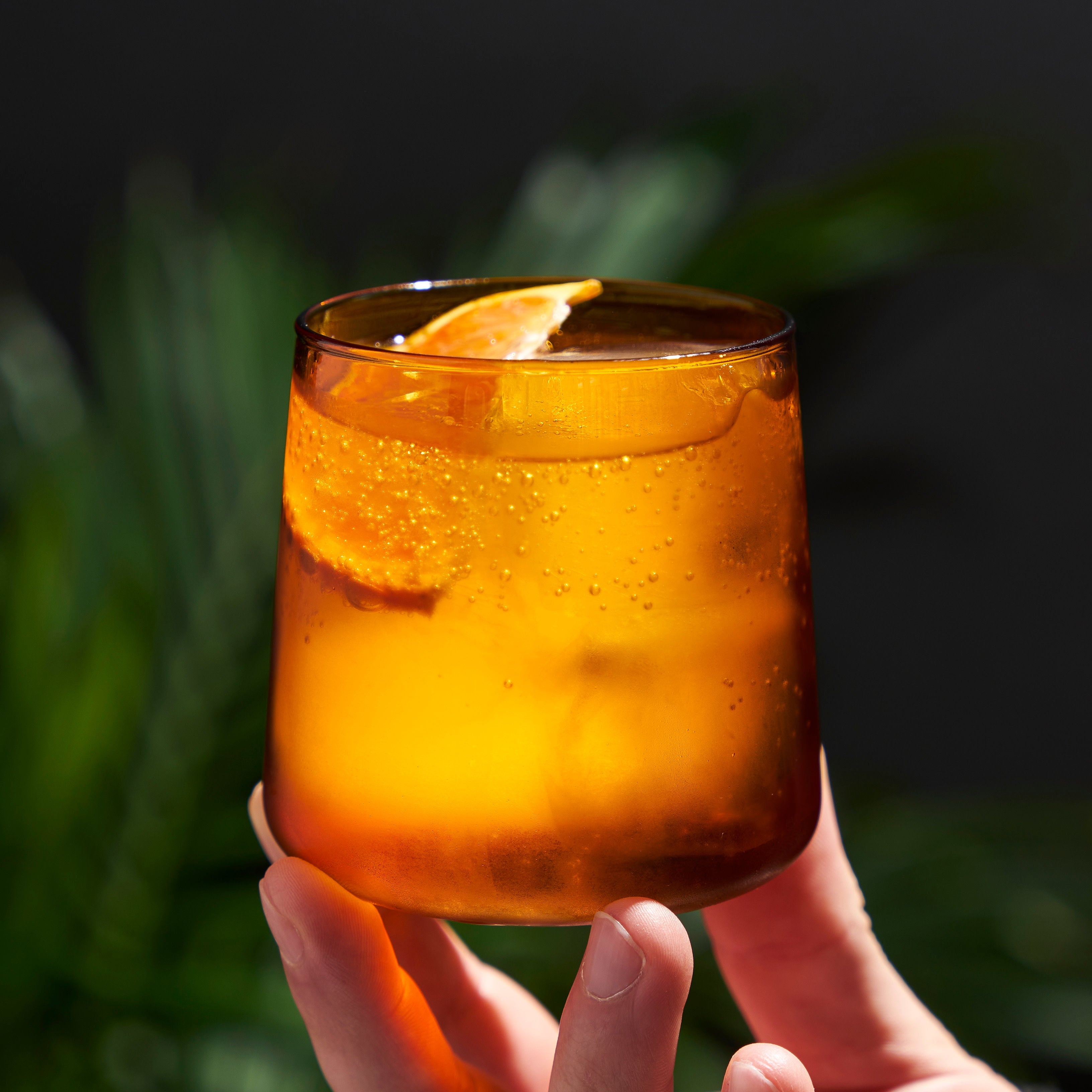 Aurora Amber Cocktail Tumblers, Set of 2 - Decor Addict, LLC