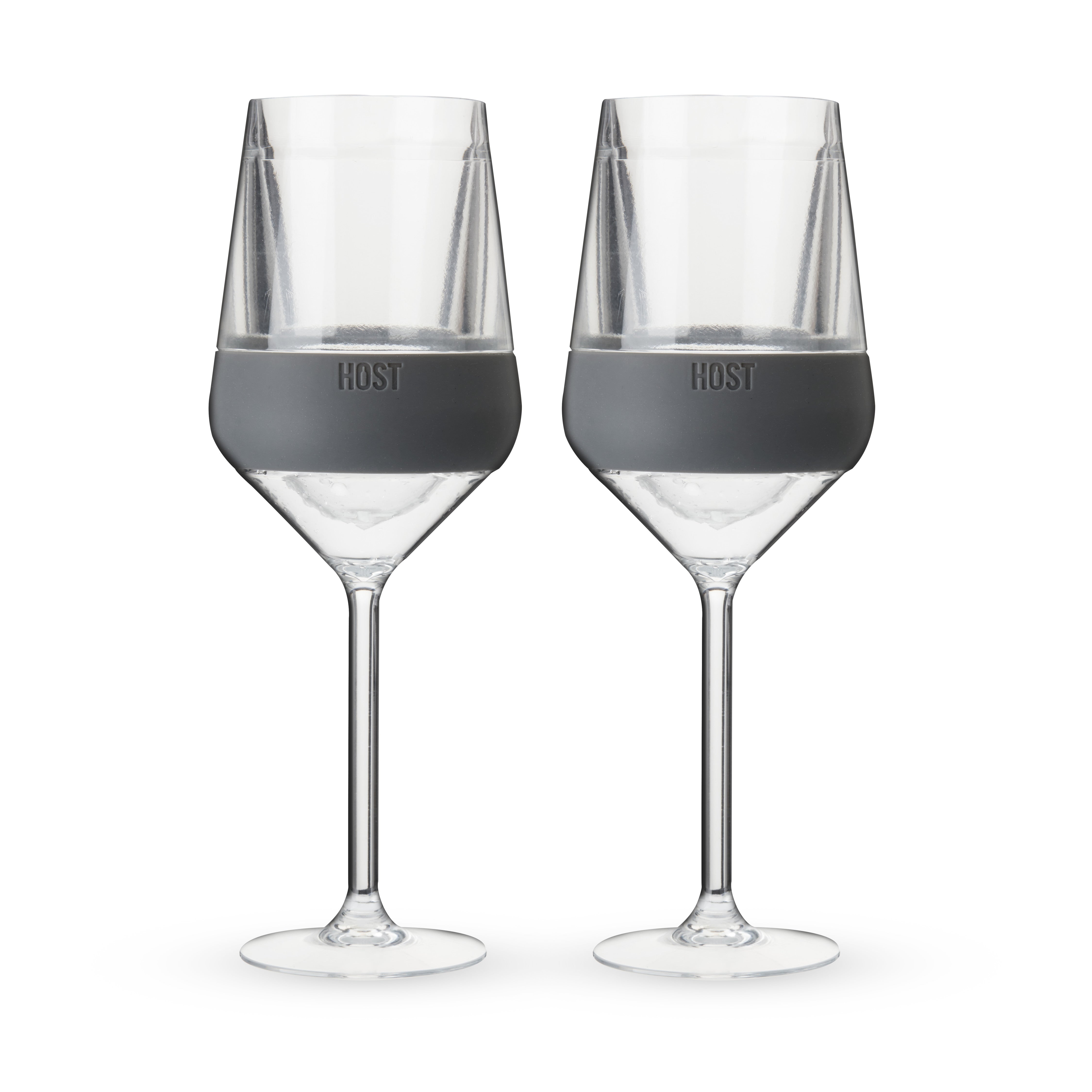 Stemmed Wine FREEZE™ in Gray, Set of 2 - Decor Addict, LLC