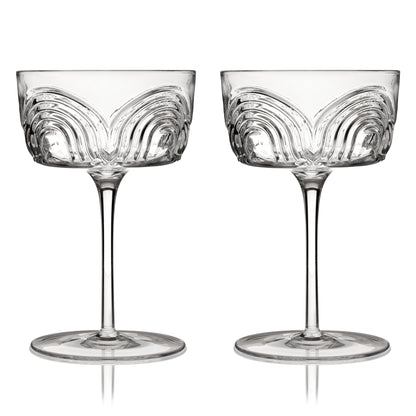 Beau Crystal Cocktail Coupes - Decor Addict, LLC