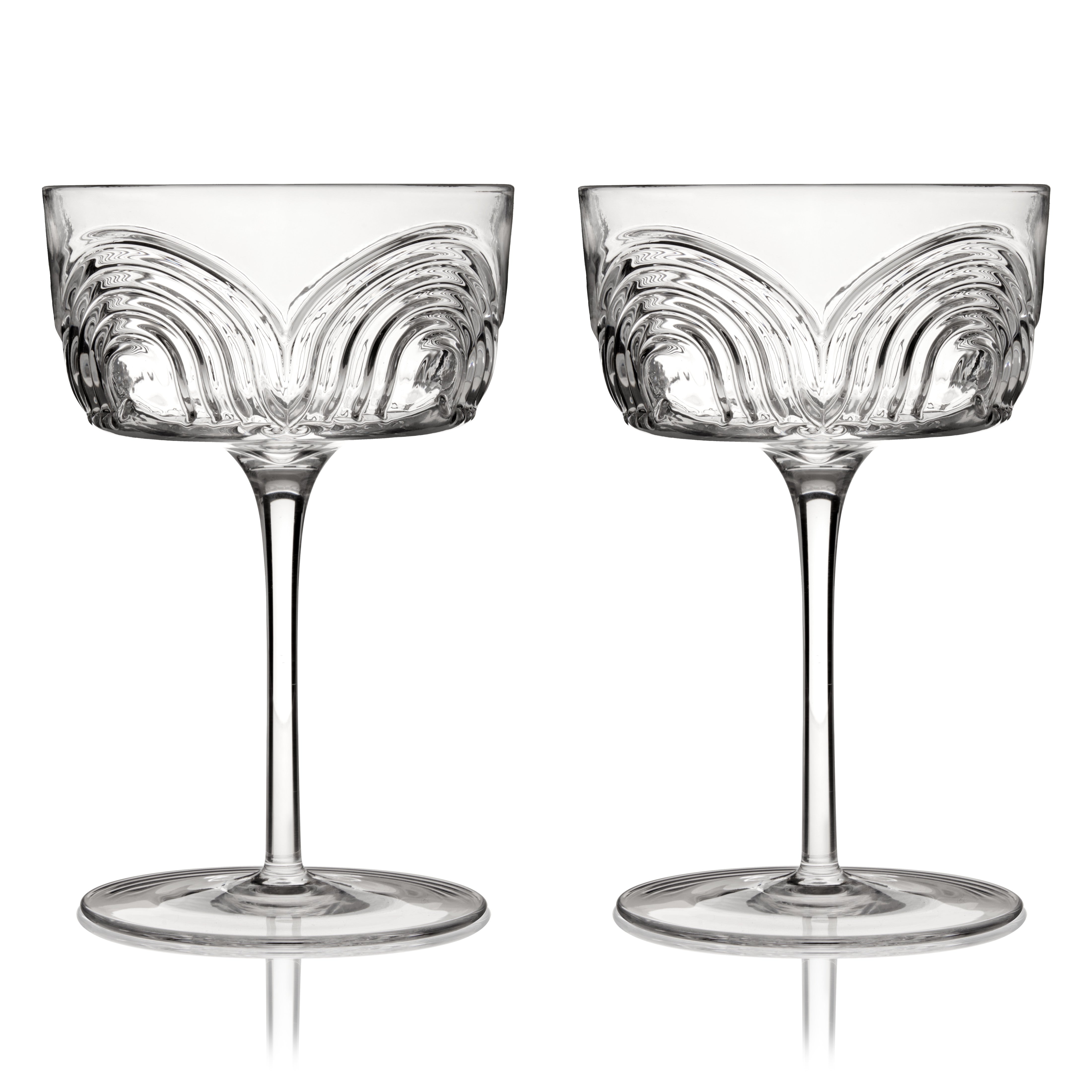 Beau Crystal Cocktail Coupes - Decor Addict, LLC