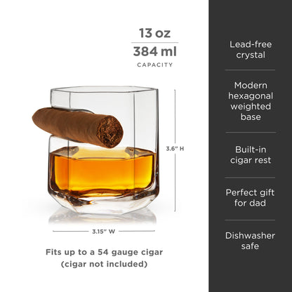 Crystal Cigar Glass - Decor Addict, LLC
