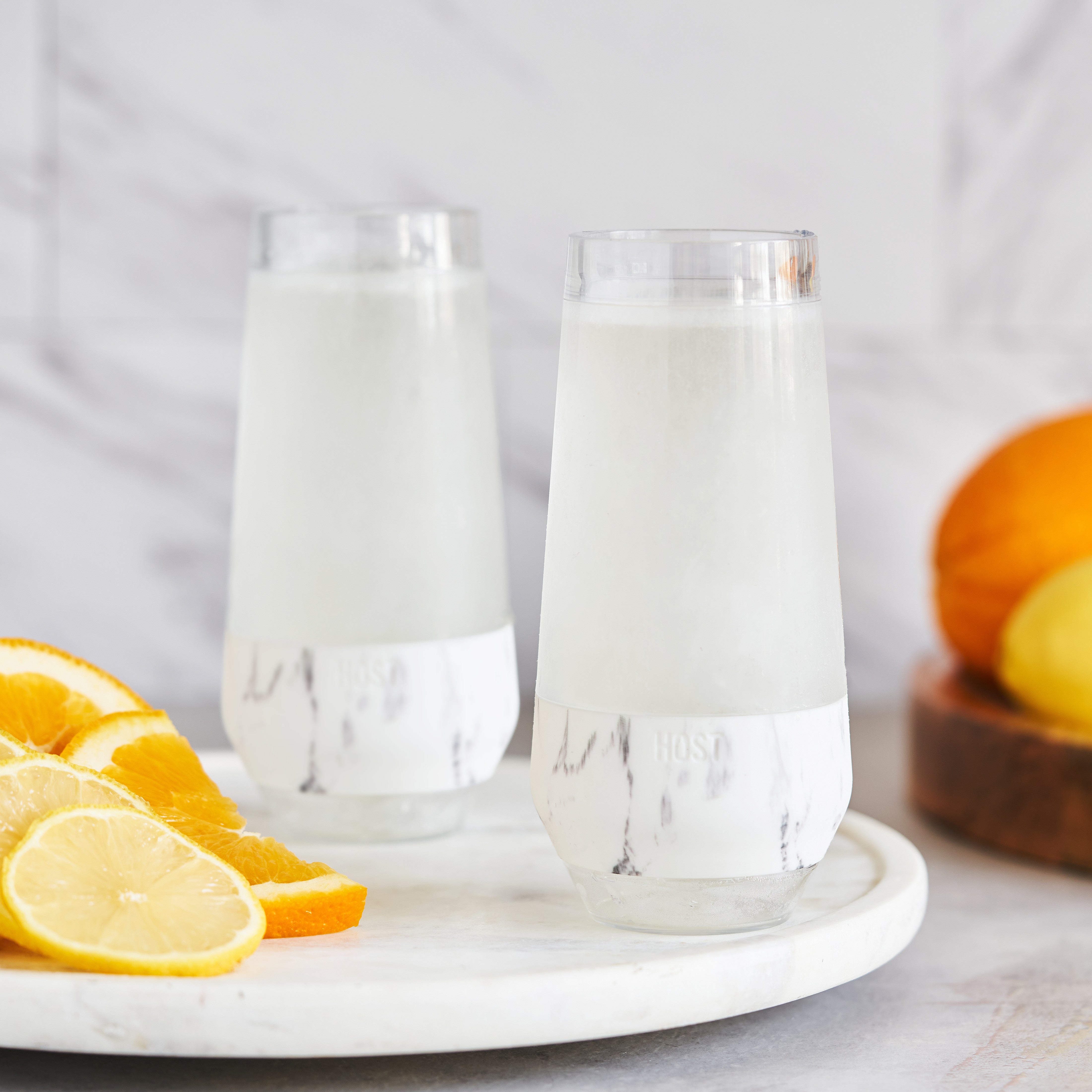 Champagne FREEZE™ in Marble, Set of 2 - Decor Addict, LLC