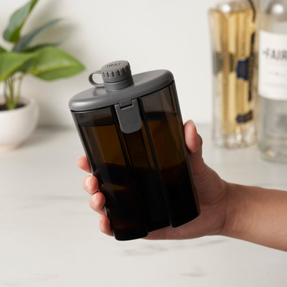 Easy-Fill Flask in Smoke Gray - Decor Addict, LLC