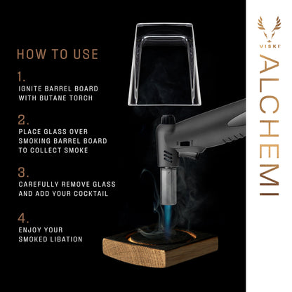 Alchemi Barrel Board Smoking Kit - Decor Addict, LLC