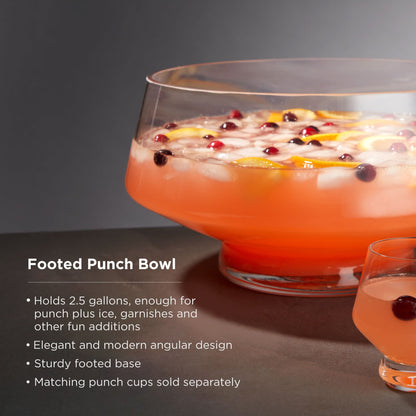 Raye Heavy Base Punch Bowl - Decor Addict, LLC