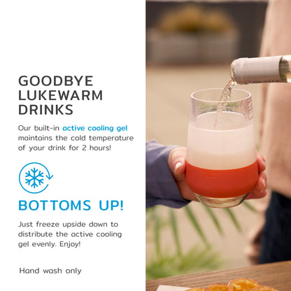 Wine FREEZE™ XL in Terra Cotta, Set of 2 - Decor Addict, LLC