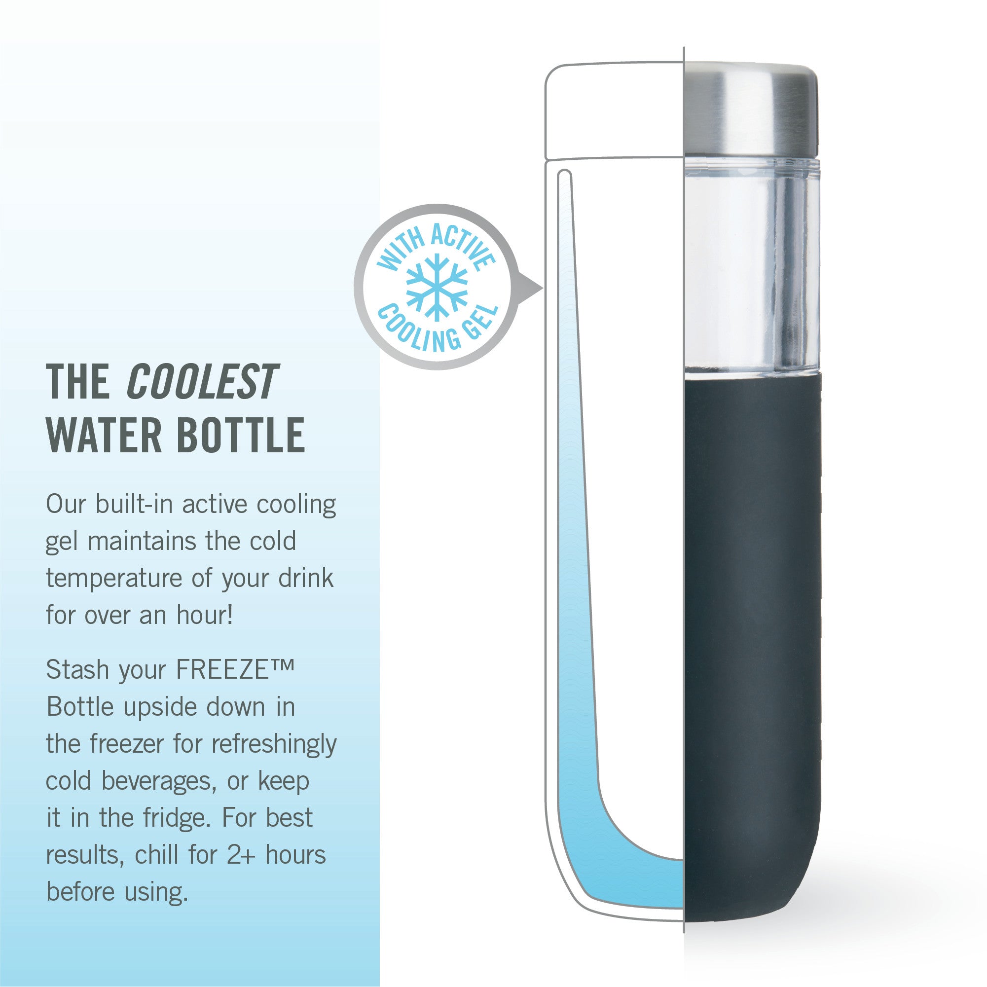 FREEZE™ Bottle in Black - Decor Addict, LLC