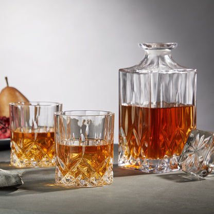 Admiral Crystal Decanter and Tumbler Set - Decor Addict, LLC