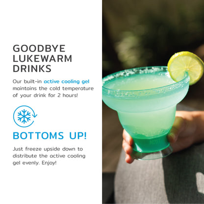 Margarita FREEZE™ in Aqua Blue, Set of 2 - Decor Addict, LLC