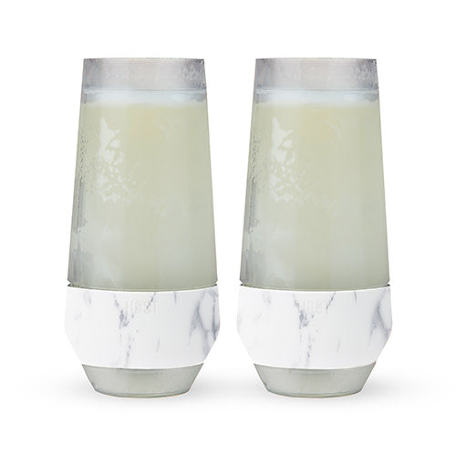 Champagne FREEZE™ in Marble, Set of 2 - Decor Addict, LLC