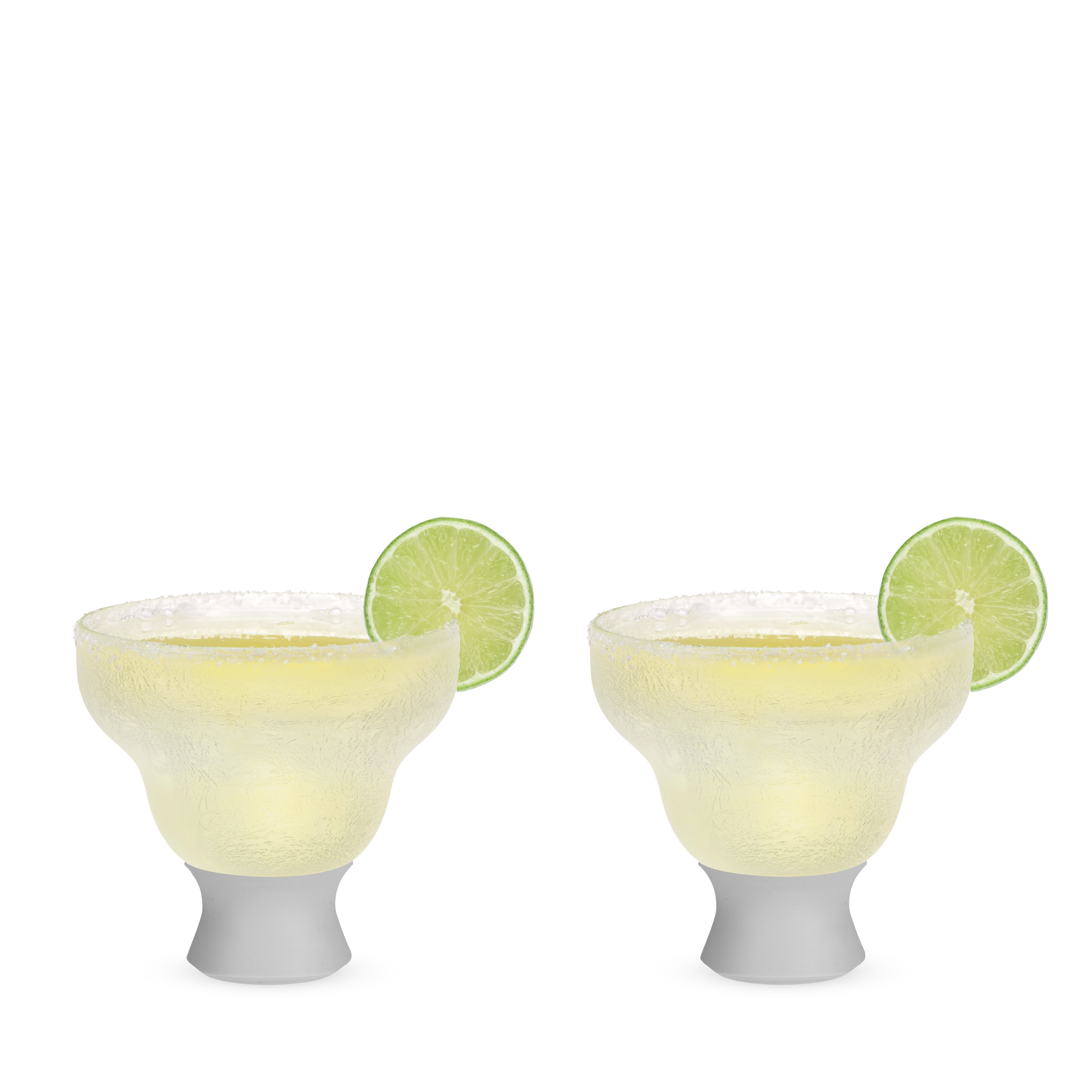 Glass Margarita FREEZE™ in Gray, Set of 2 - Decor Addict, LLC