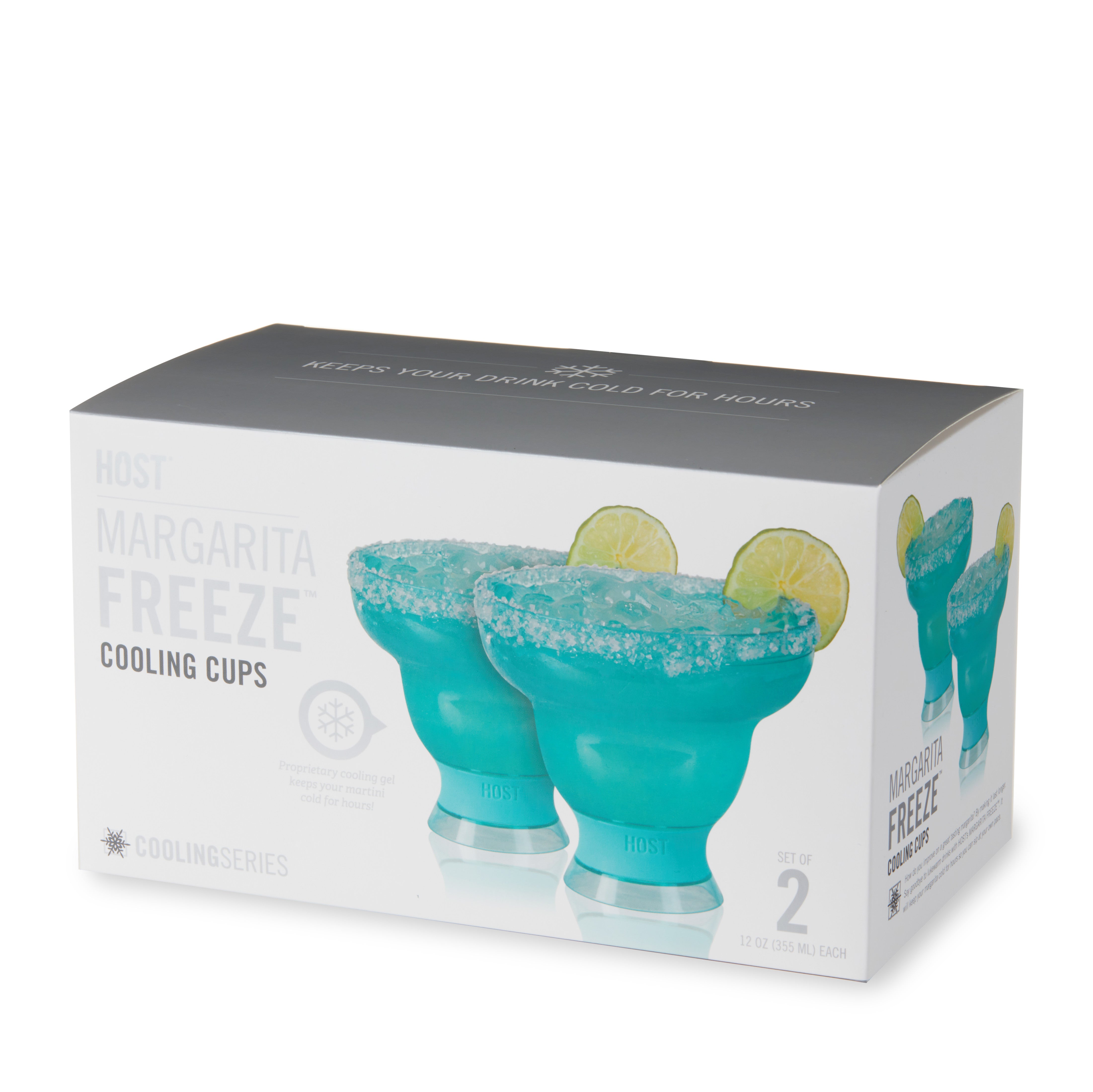 Margarita FREEZE™ in Aqua Blue, Set of 2 - Decor Addict, LLC