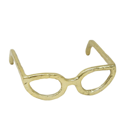 Gold Glasses Sculpture - Decor Addict, LLC