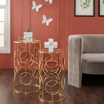 Gold Glasses Sculpture - Decor Addict, LLC