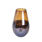 Vase en verre de 12 po H, noir