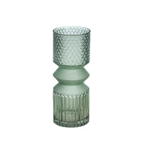 Glass 10" Mallet Vase, Green - Decor Addict, LLC